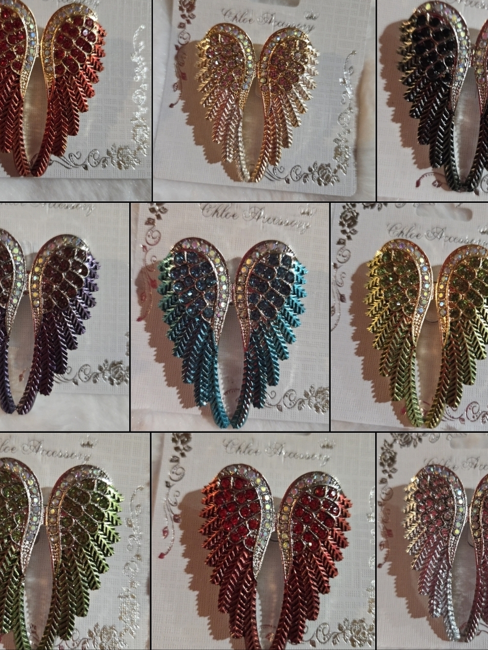 2 for $24 (Choose Your Colors)Angel Wings Pin Brooches 🪽 NWT